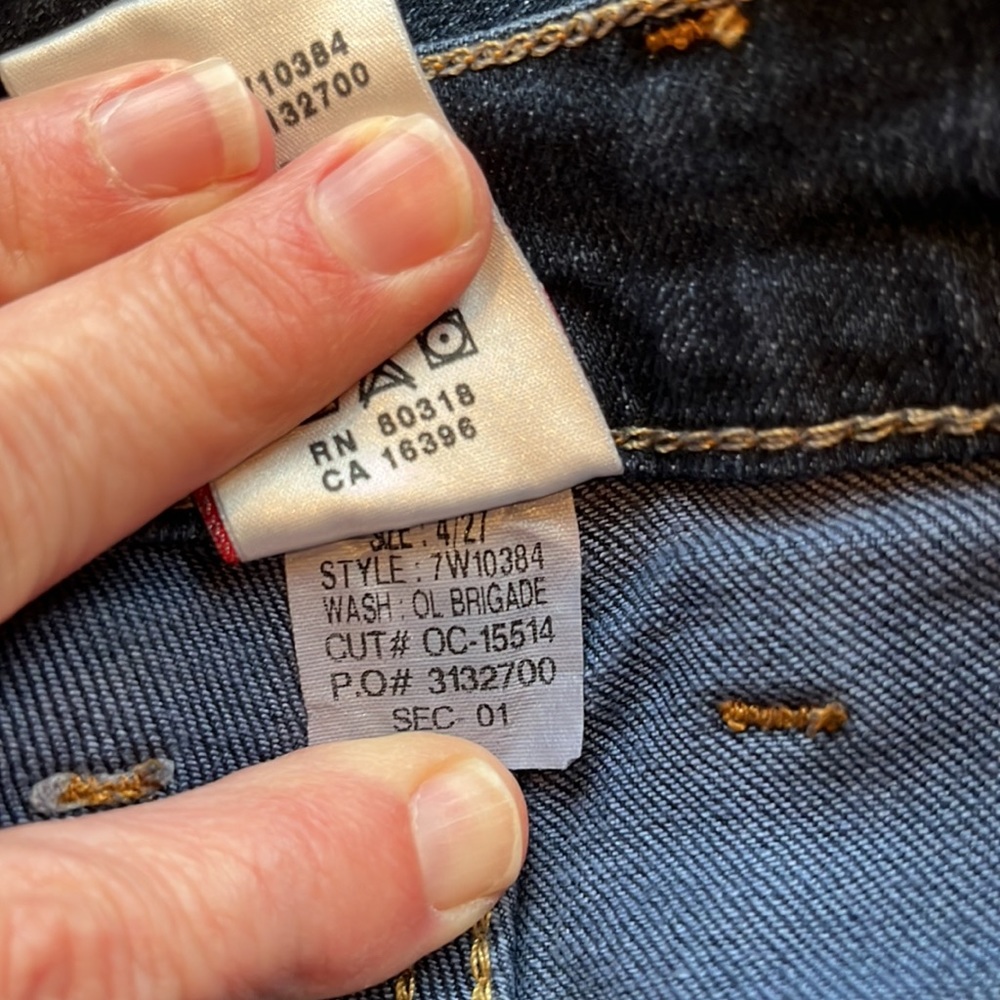 Lucky Brand jeans size 4 waist 27 straight Leg - Picture 10 of 12